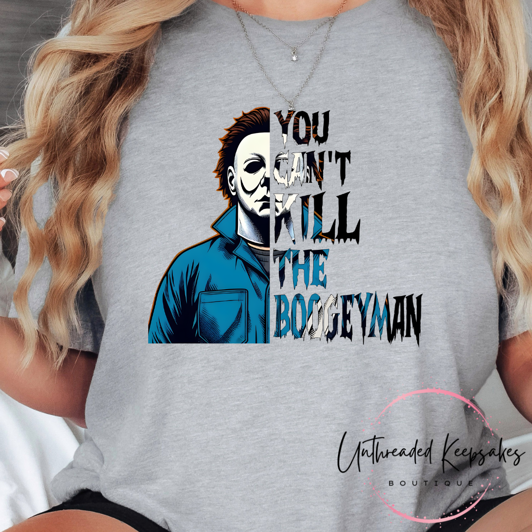 You Can's Kill The Boogeman Halloween Graphic T-Shirt