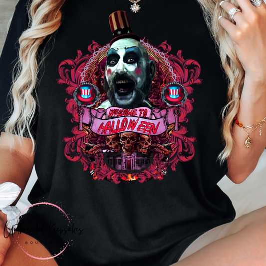 Welcome to Halloween Graphic T-Shirt 2