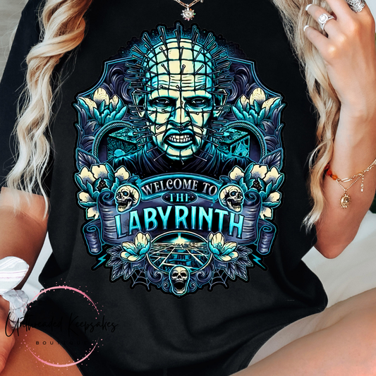 Welcome Labyrinth Halloween Graphic T-Shirt