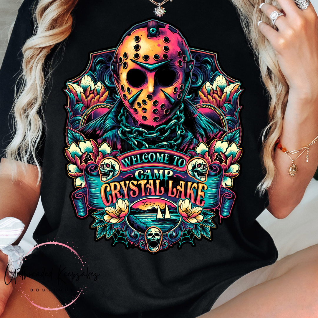 Camp Lake- Halloween Graphic T-Shirt