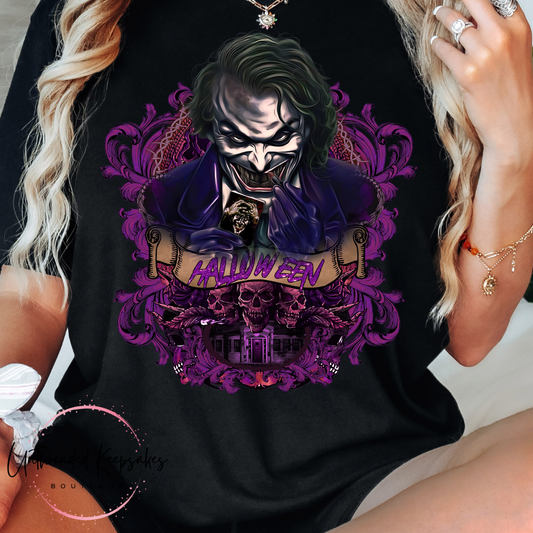 Joker Halloween Graphic T-Shirt