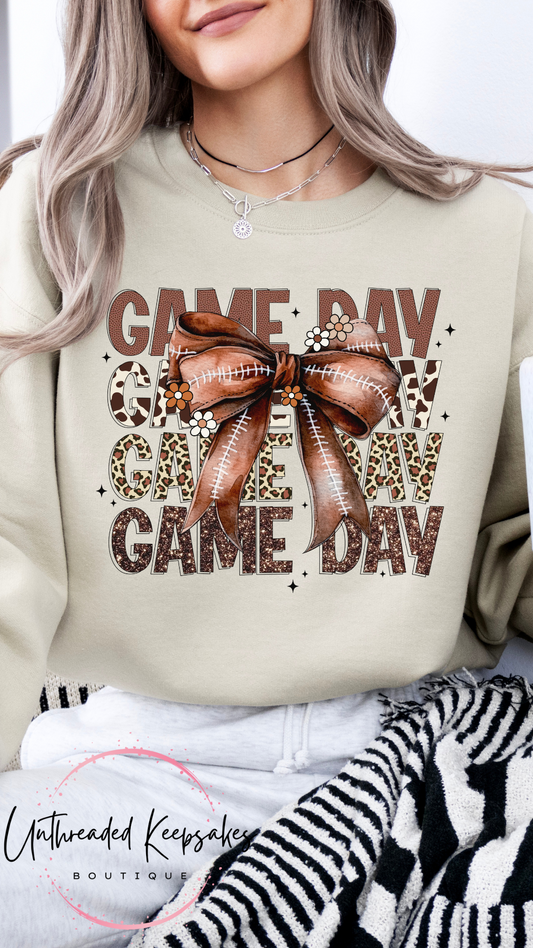 Game Day Bows Graphic Crewneck