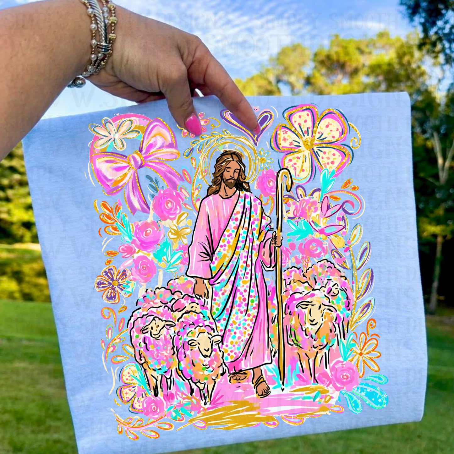 Jesus and Lambs Faith Graphic Tee ✝️🐑🌈