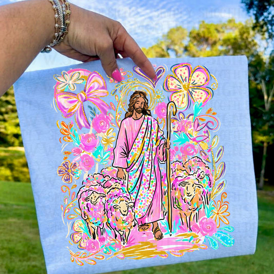 Jesus and Lambs Faith Graphic Tee ✝️🐑🌈