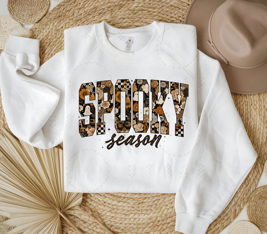 🎃 Spooky Season Graphic Sweatshirt – Fall & Halloween Cozy Crewneck