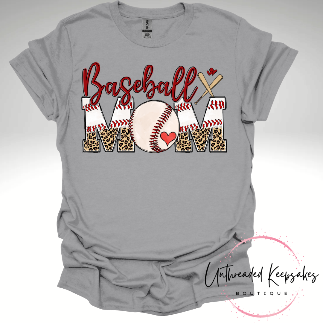 Sports Mom Options Baseball -Soccer-Basketball-Volleyball-Football Cute Graphic T-Shirt