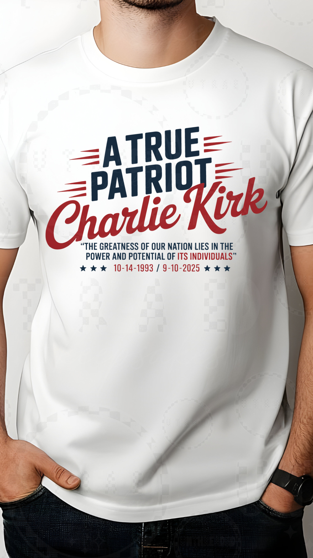 A True Patriot Charlie Kirk Tribute T-Shirt