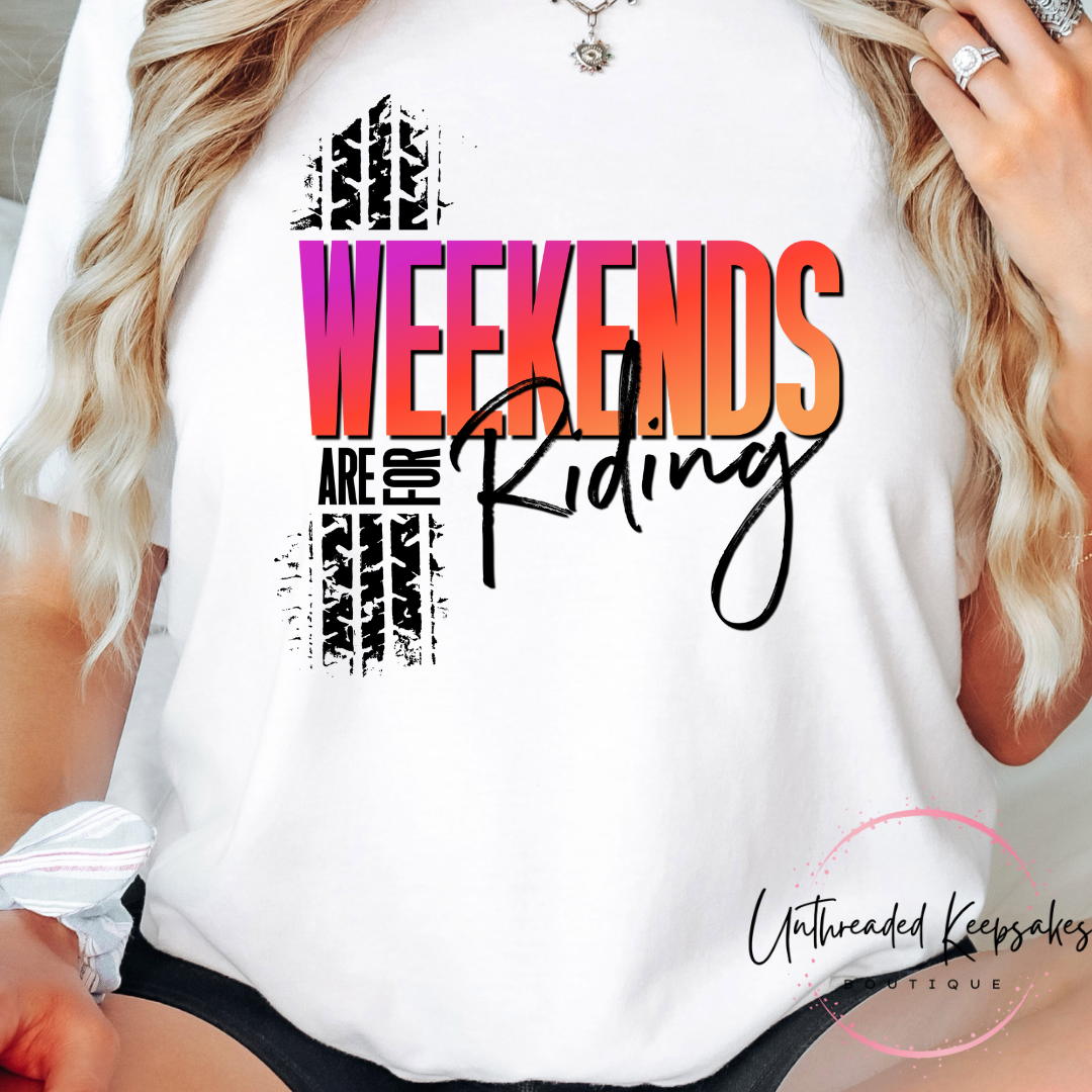 Weekends are For Riding Graphic T-Shirt