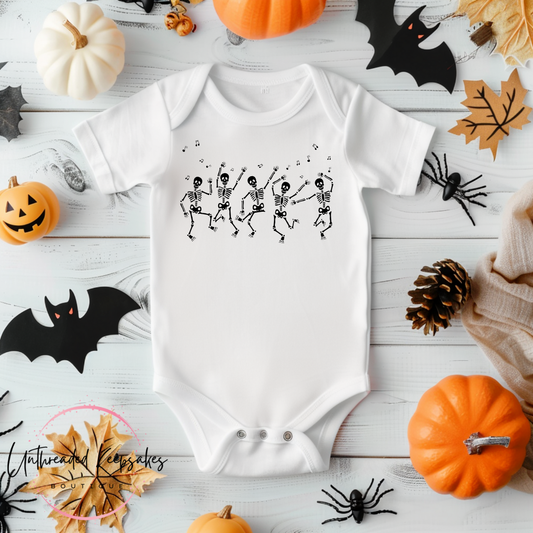 Baby Skeleton Halloween Onesie