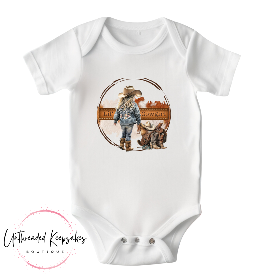 Lil' Cowgirl Cute Infant Onesie