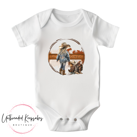 Lil' Cowgirl Cute Infant Onesie