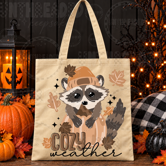 Cozy Weather Raccoon
