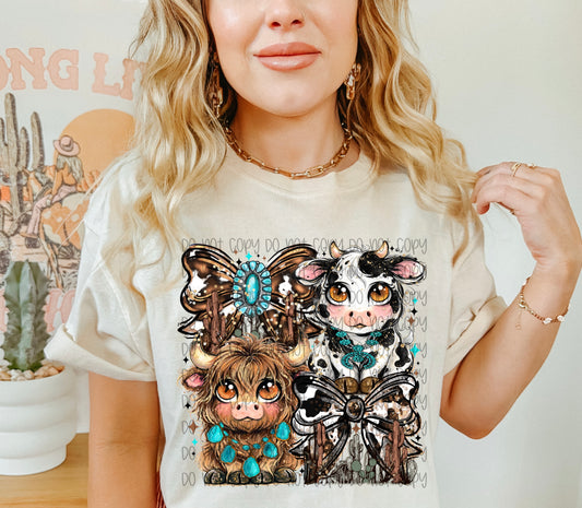 Highland Cow Graphic T-Shirt | Cute Farm Animal Tee | Rustic Country Unisex Shirt | Western Inspired Apparel