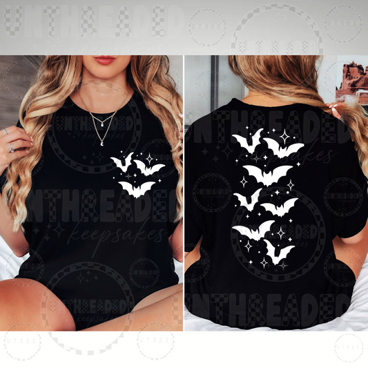Bats spine design cute Women’s Graphic T-Shirt