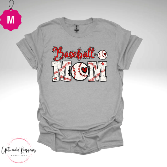 Baseball Mom Cute Sports Attire Graphic T-Shirt