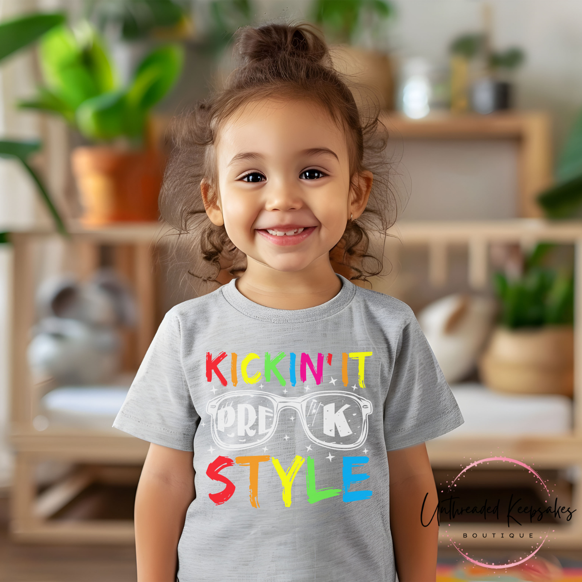 Kickin' It Pre-K Style Toddler Graphic T-Shirt