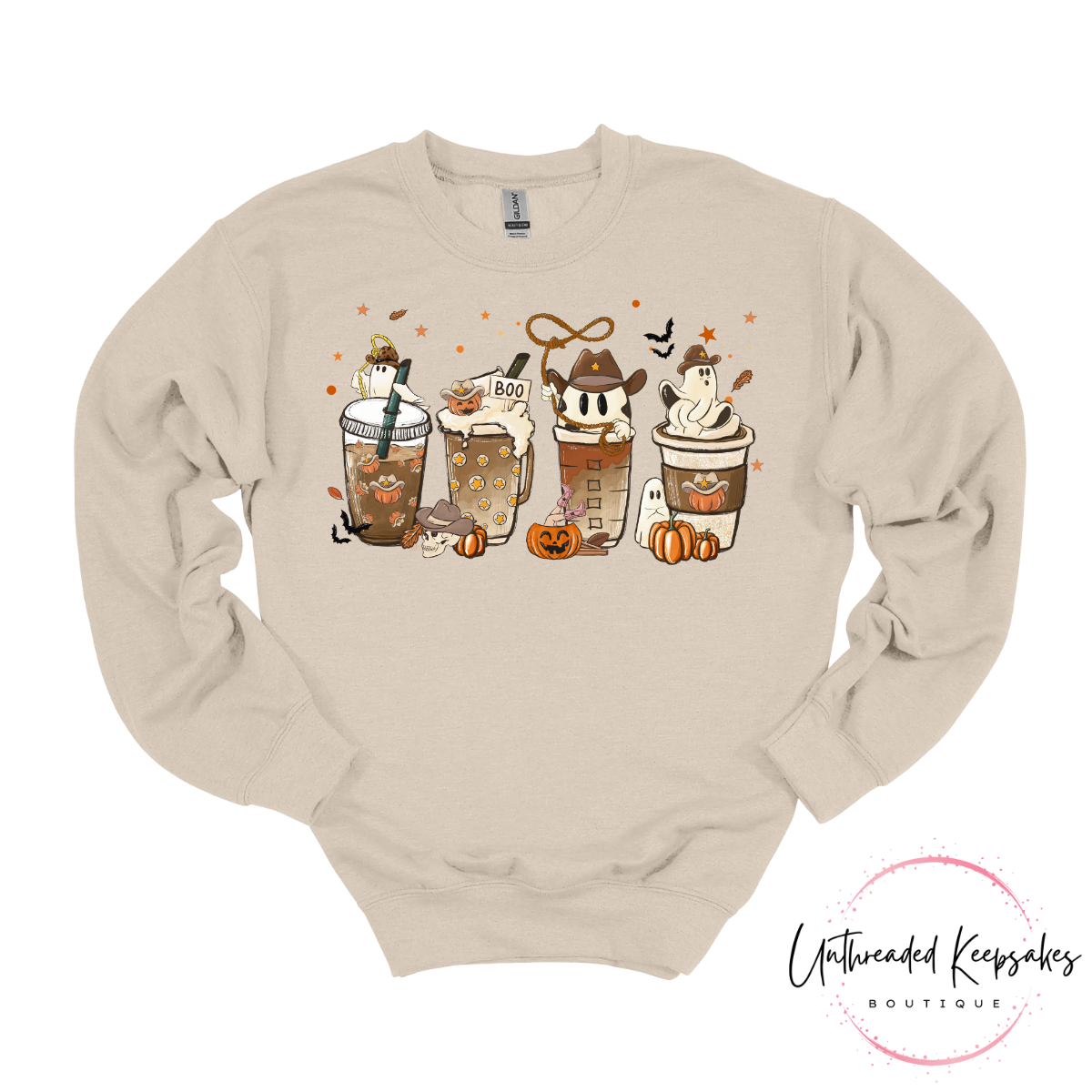 Country Style Halloween Graphic Crewneck