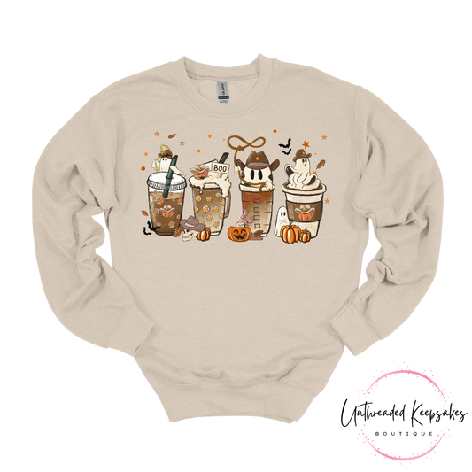 Country Style Halloween Graphic Crewneck