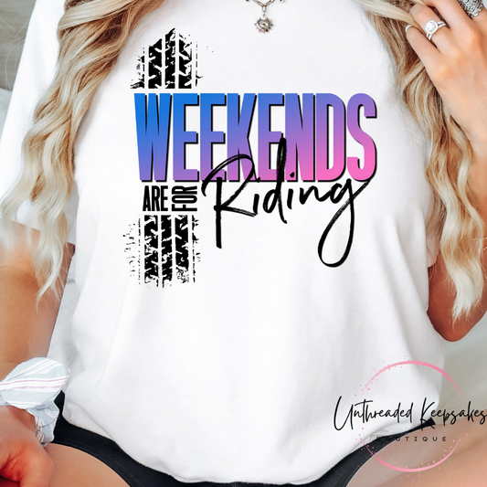 Weekends are For Riding Graphic T-Shirt