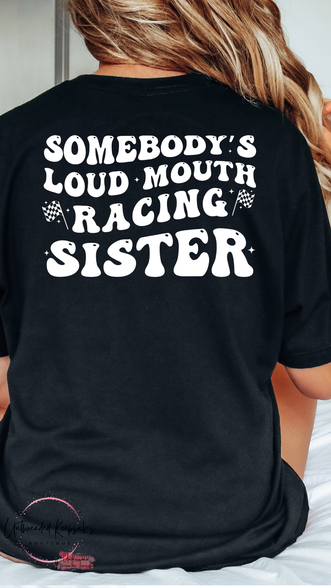 Someone's Loud Mouth Racing Sister Graphic T-shirt