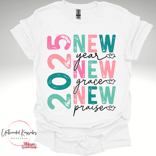 2025 Cute New Years Graphic T-Shirt