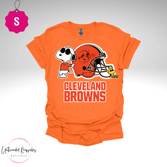 Cleveland Browns Snoopy  Graphic T-Shirt