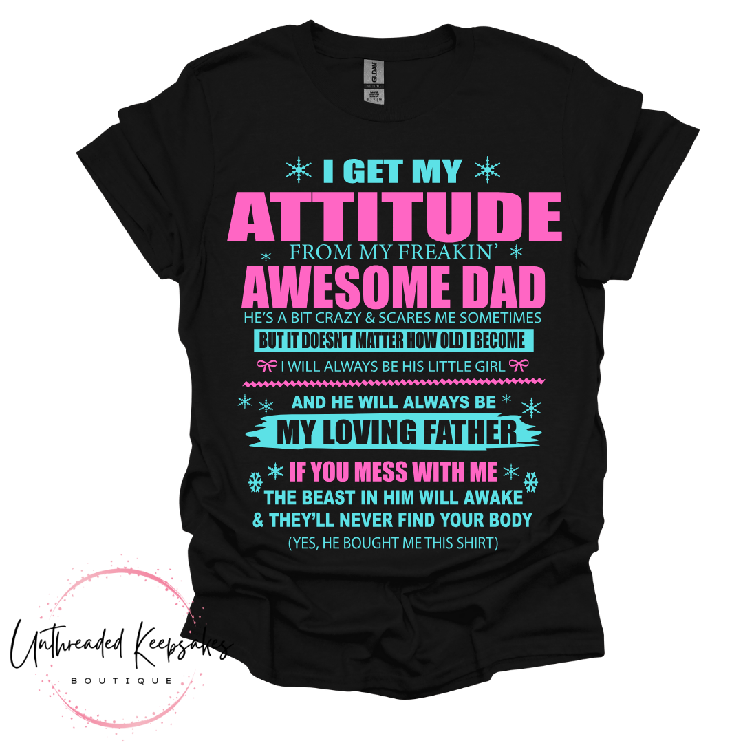 Father Daughter Funny Gift Graphic T-Shirt