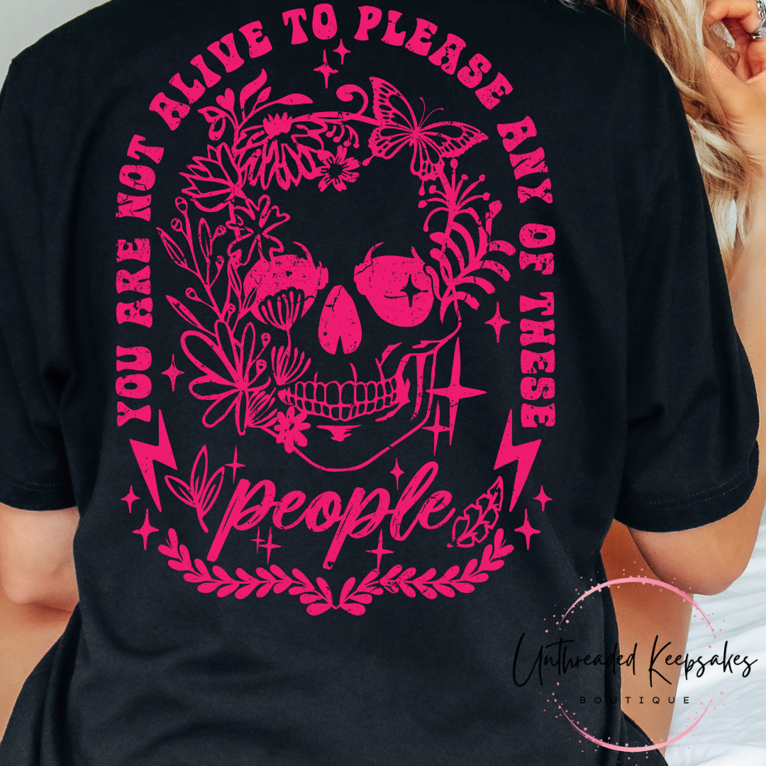 Not Alive to Please any of These People Graphic T-Shirt