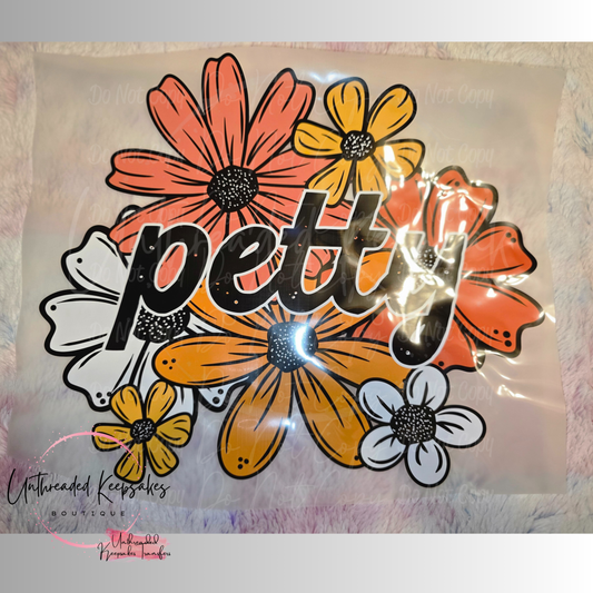 Petty Floral Direct To Film Transfer