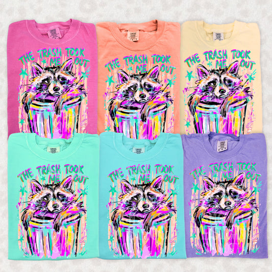 The Trash Took Me Out Funny Raccoon Graphic T-Shirt