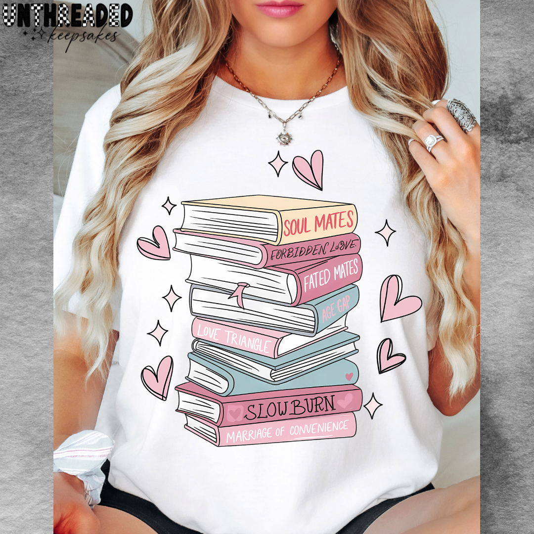 Reading Inspired Graphic T-Shirt Cute Simple Women’s Graphic T-Shirt
