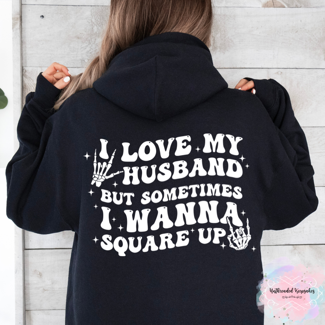 Wife Life Graphic Cotton Hoodie