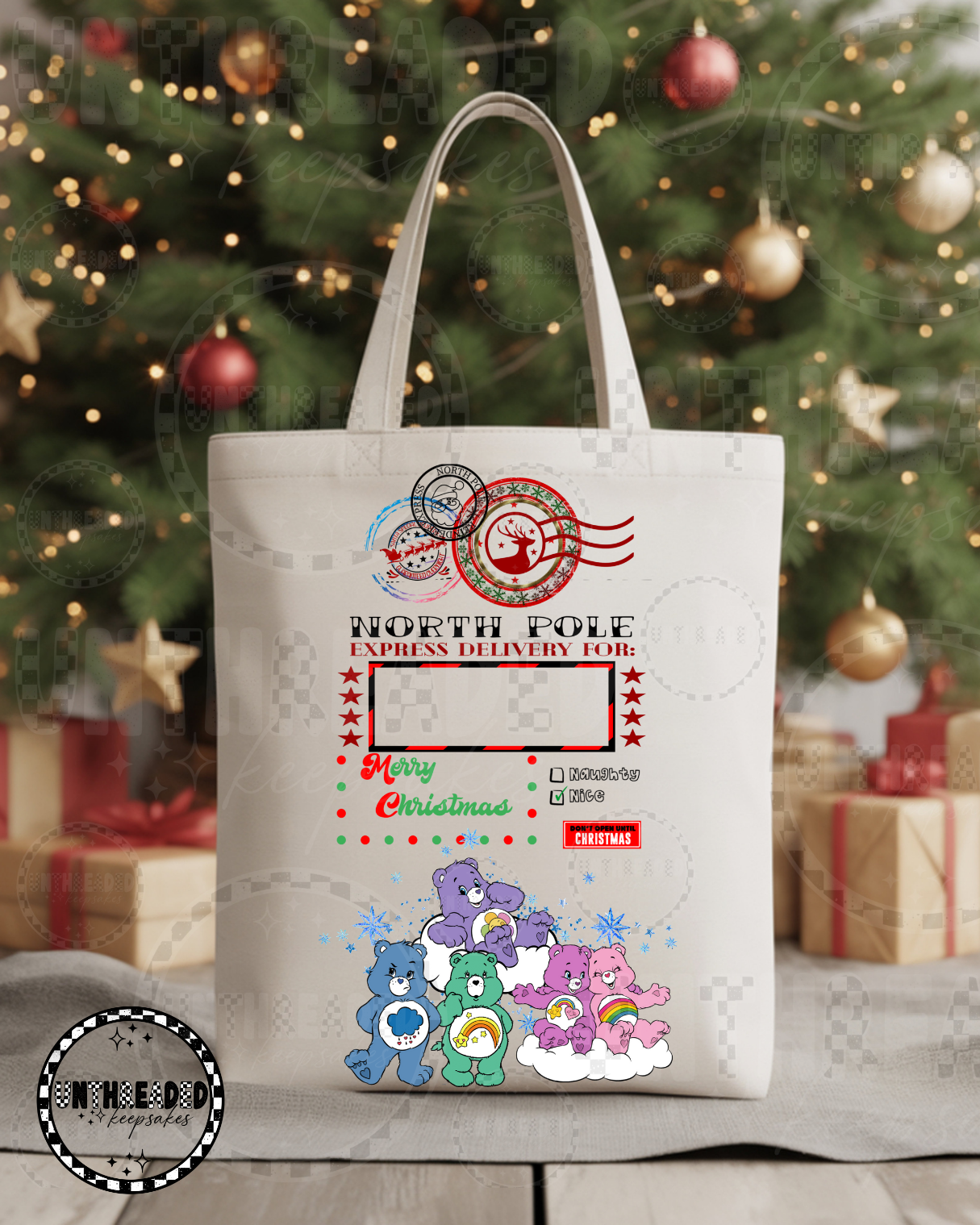 Care Bears Holiday Canvas Tote Bag