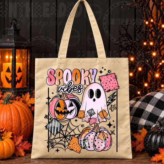 Spooky Vibes Pink Ghost