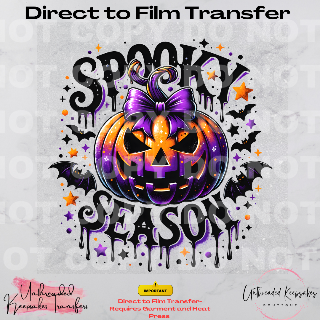 Spooky Season Halloween Direct To Film Transfer