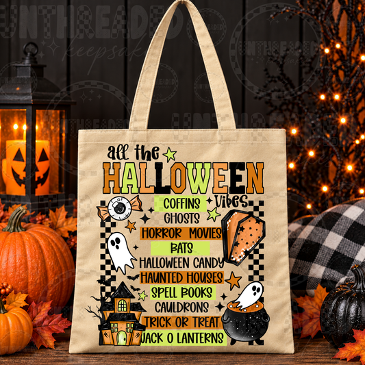 All the Halloween Vibes Tote Bag