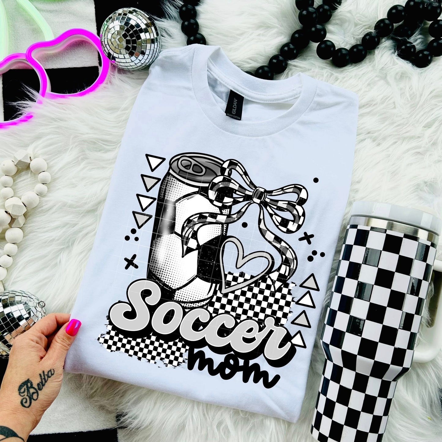Soccer Mom Cute Womens Graphic T-Shirt