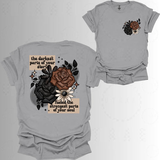 🌹 Darkest Parts Graphic Tee – Clearance (Size M)