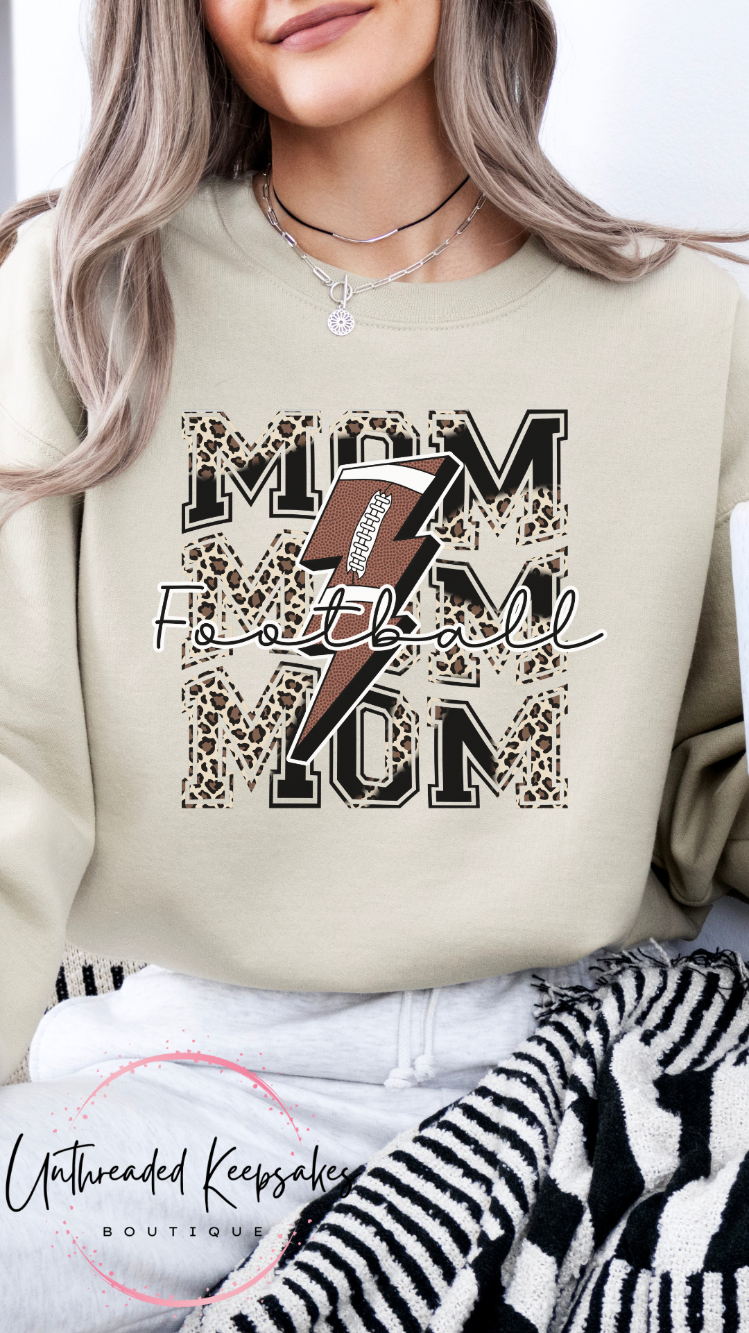 Football Mom Graphic Crewneck