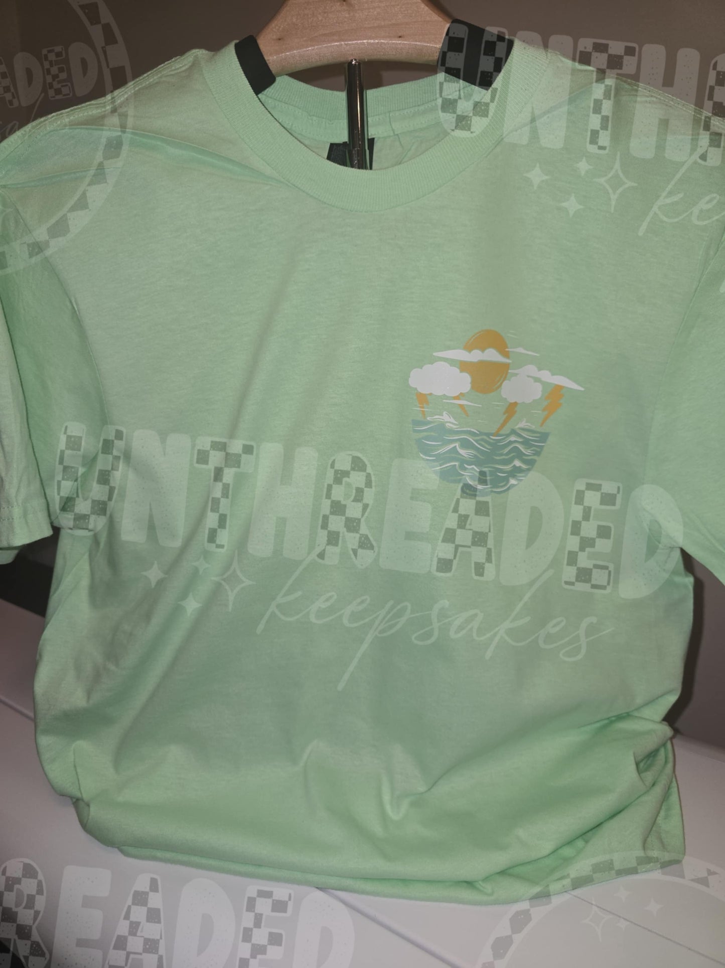 You Can’t Calm My Storm Tee – Medium Mint Green Graphic T-Shirt | Strong Women’s Empowerment Shirt