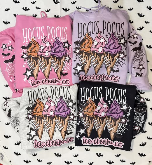 Hocus Pocus Ice Cream Co. Hoodie – Halloween Witchy Treat Sweatshirt