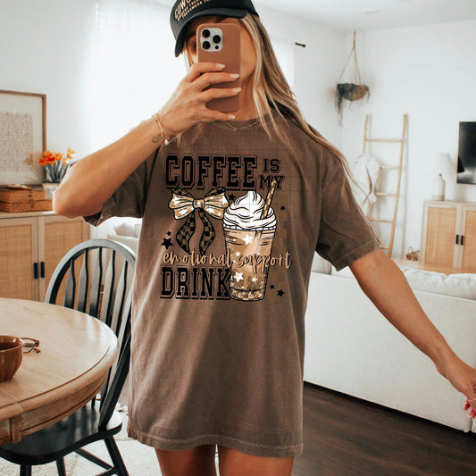 Coffee Is My Emotional Support Drink Tee