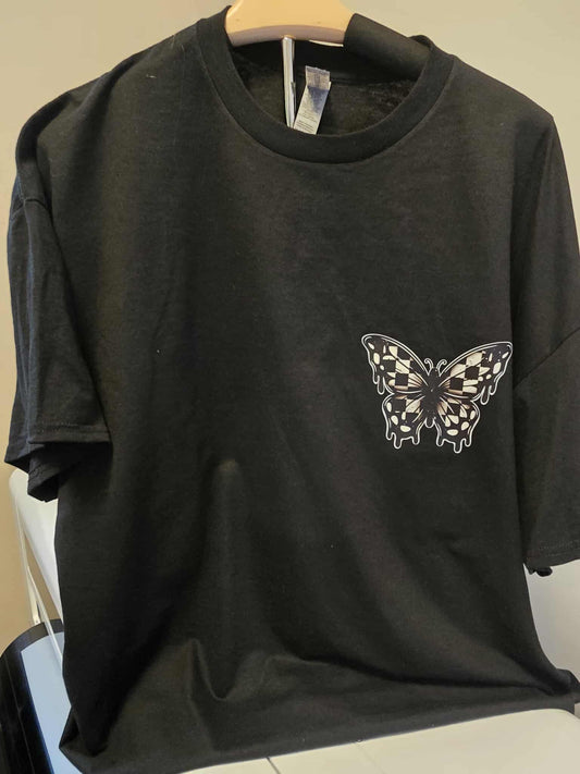 🦋 Sticks and Stones Butterfly T-Shirt – 2X – Positive Affirmation Tee