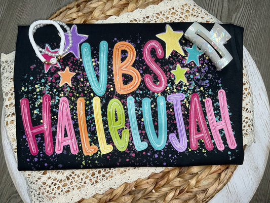 VBS Hallelujah Graphic T-Shirt | Vacation Bible School Tee | Christian Kids & Volunteer Church Shirt | Faith-Based Unisex Apparel
