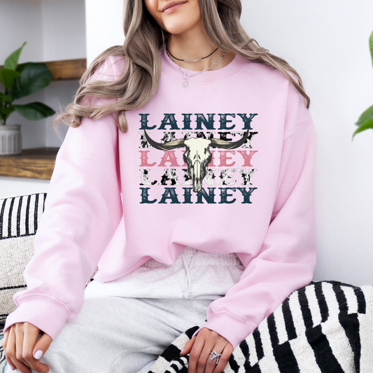 Pink Wilson Graphic Crewneck