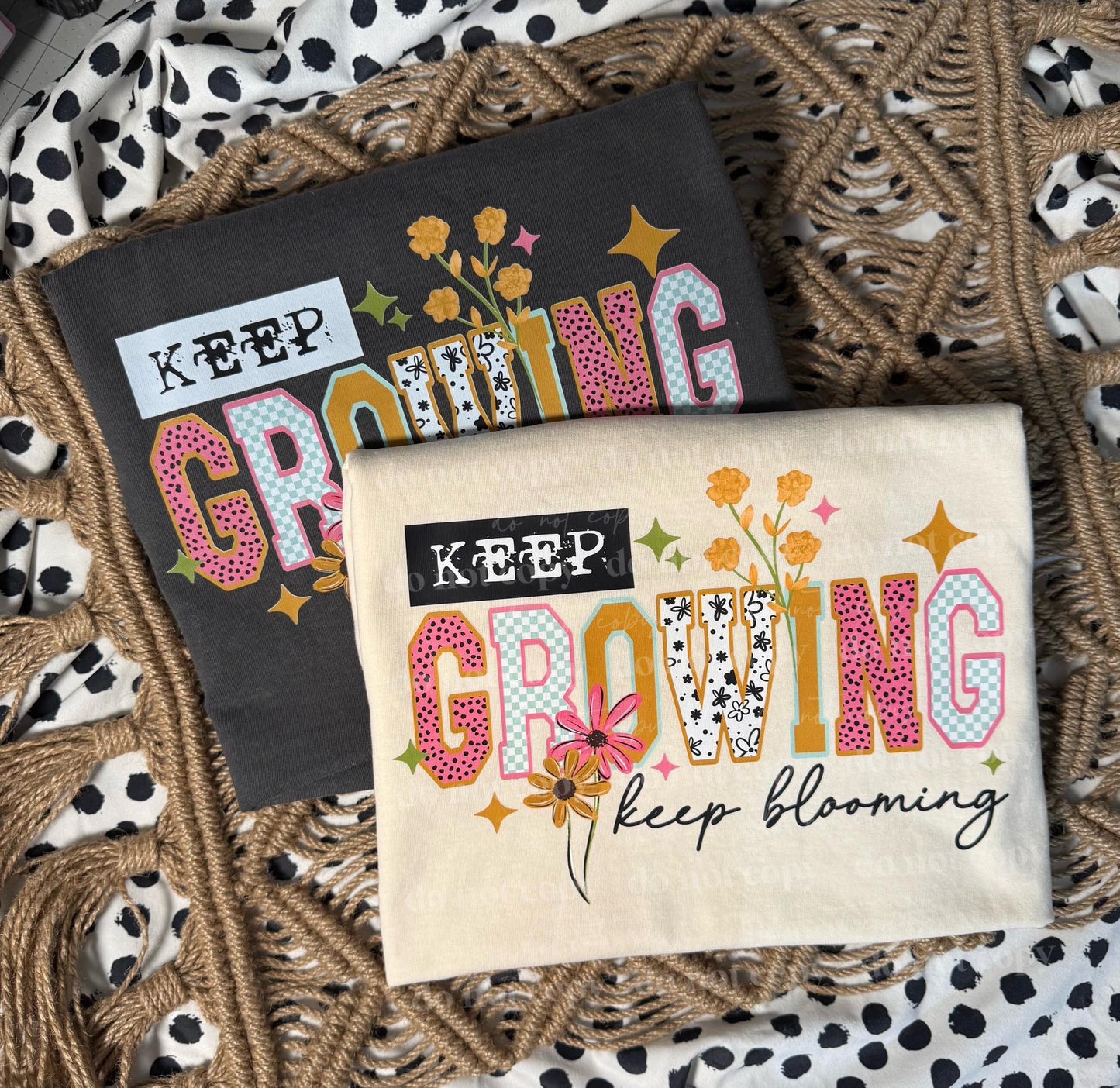 Keep Growing Keep Blooming Graphic Tee | Inspirational Floral Shirt | Positive Quote T-Shirt | Boho Flower Tee | Motivational Unisex Shirt 🌼🌸✨