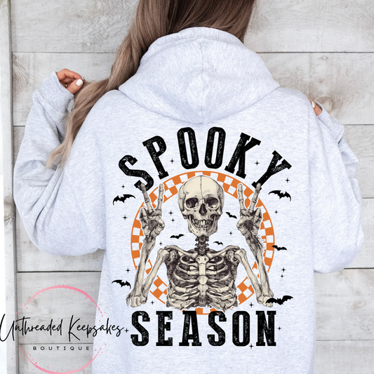 Spooky Season Skeleton Halloween Graphic Hoodie