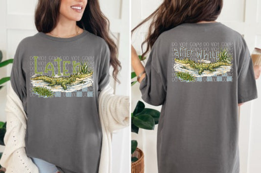 🐊 Later Gator Front & Back Graphic Tee | Southern Alligator Shirt | Swamp Life Comfort Colors Tee | Funny Country Boutique T-Shirt | Lake Life Gift 🌿✨