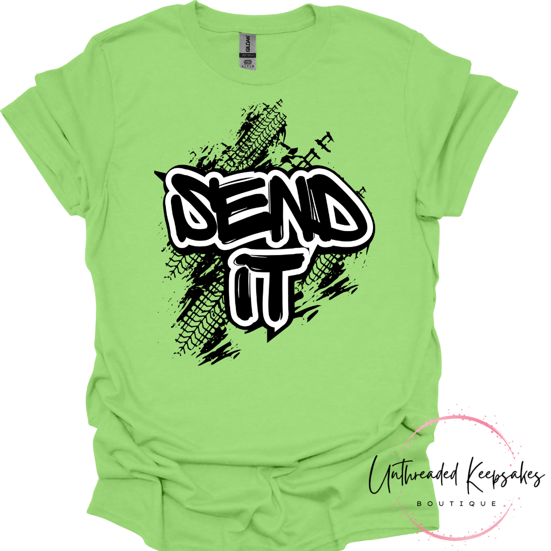 Send It Moto Inspired Graphic T-Shirt