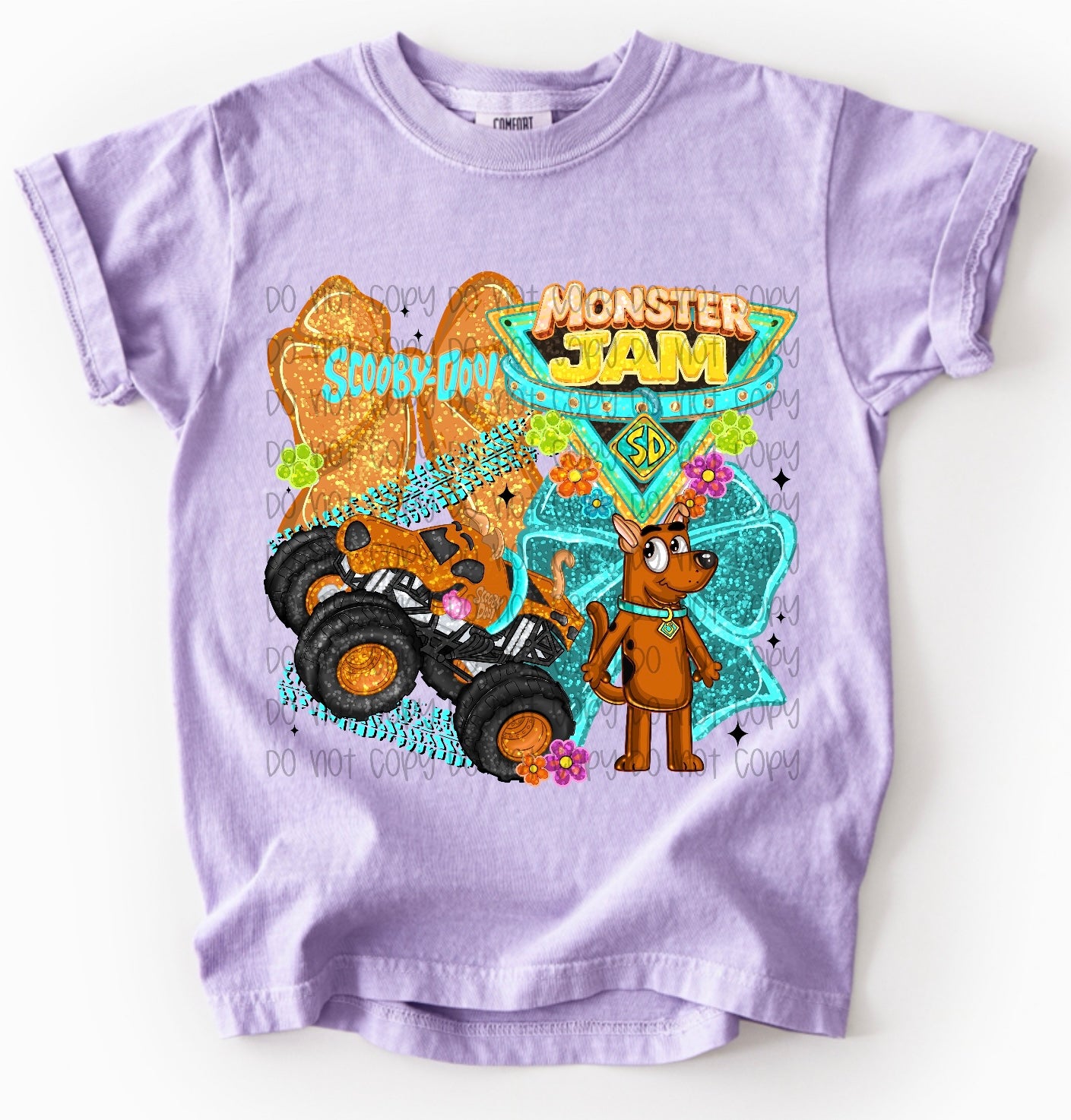 Retro Monster Truck Dog Kids T-Shirt